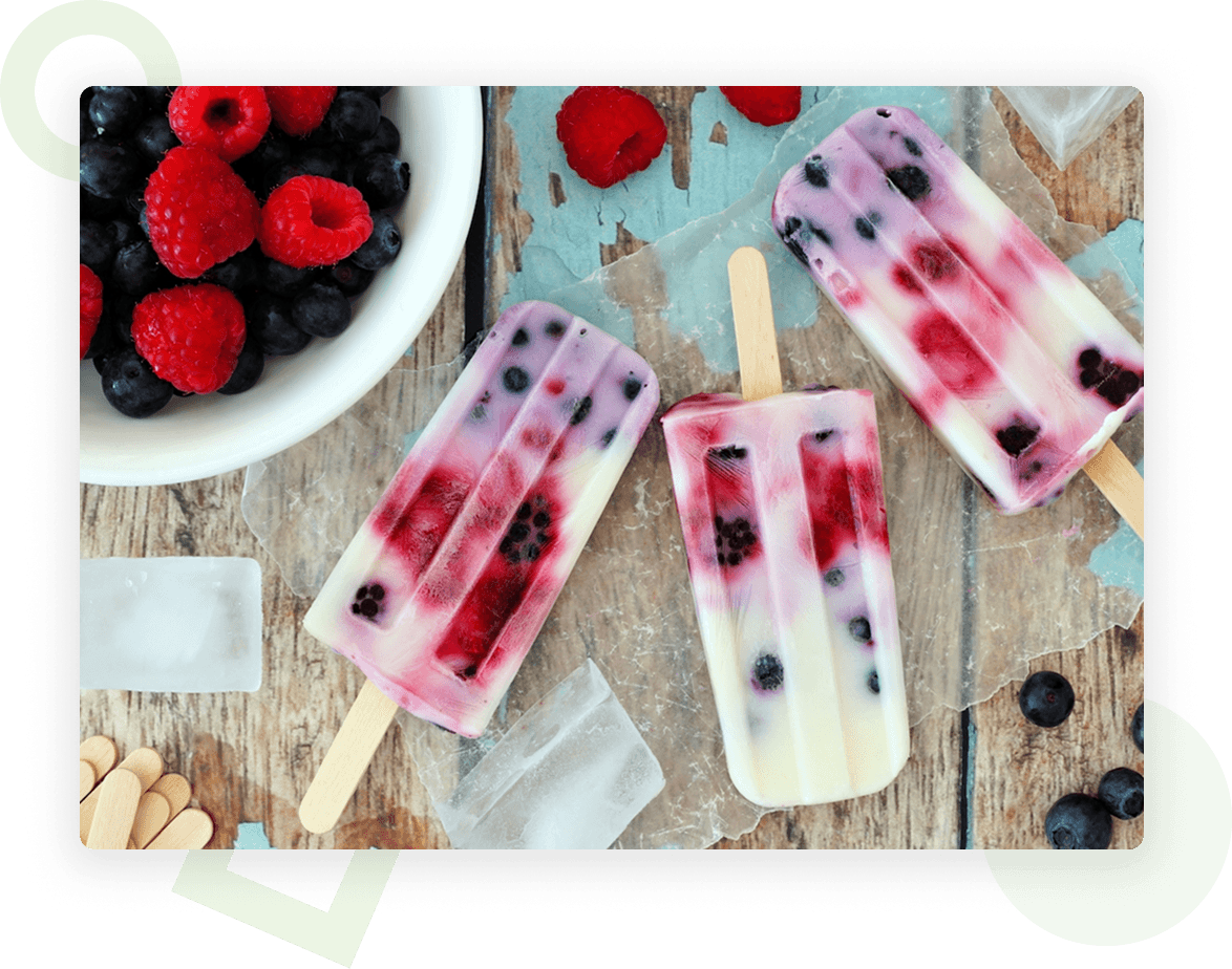 Greek yogurt popsicles